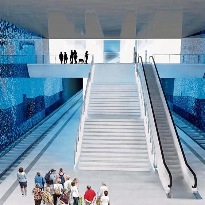 So soll die Tunnelstation unter dem Hauptbahnhof aussehen.