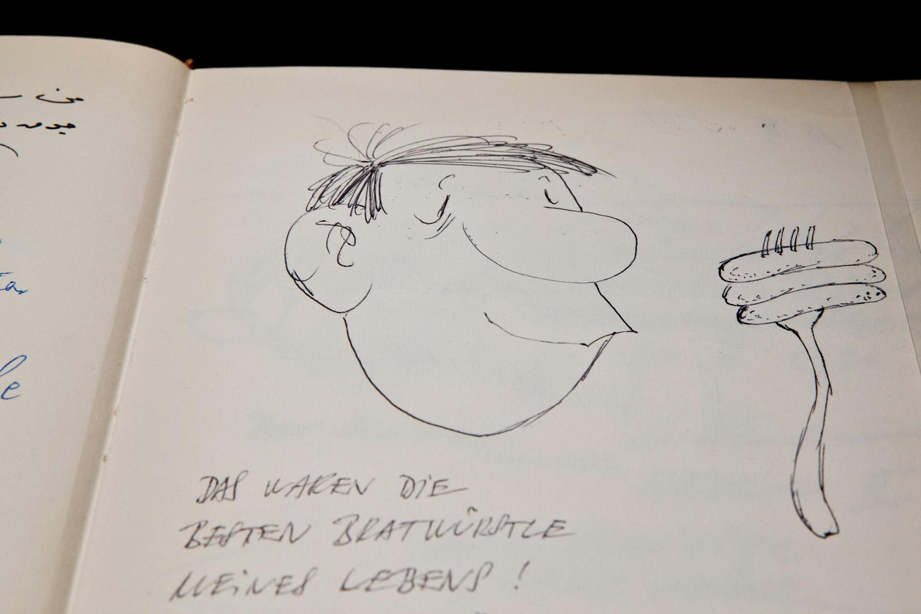 „Das waren die besten Bratwürste meines Lebens.“ – Der Satz ist ein Eintrag in ein Gästebuch des deutschen Humoristen Loriot (Vicco von Bülow), nachdem er Nürnberger Bratwürste gegessen hat.