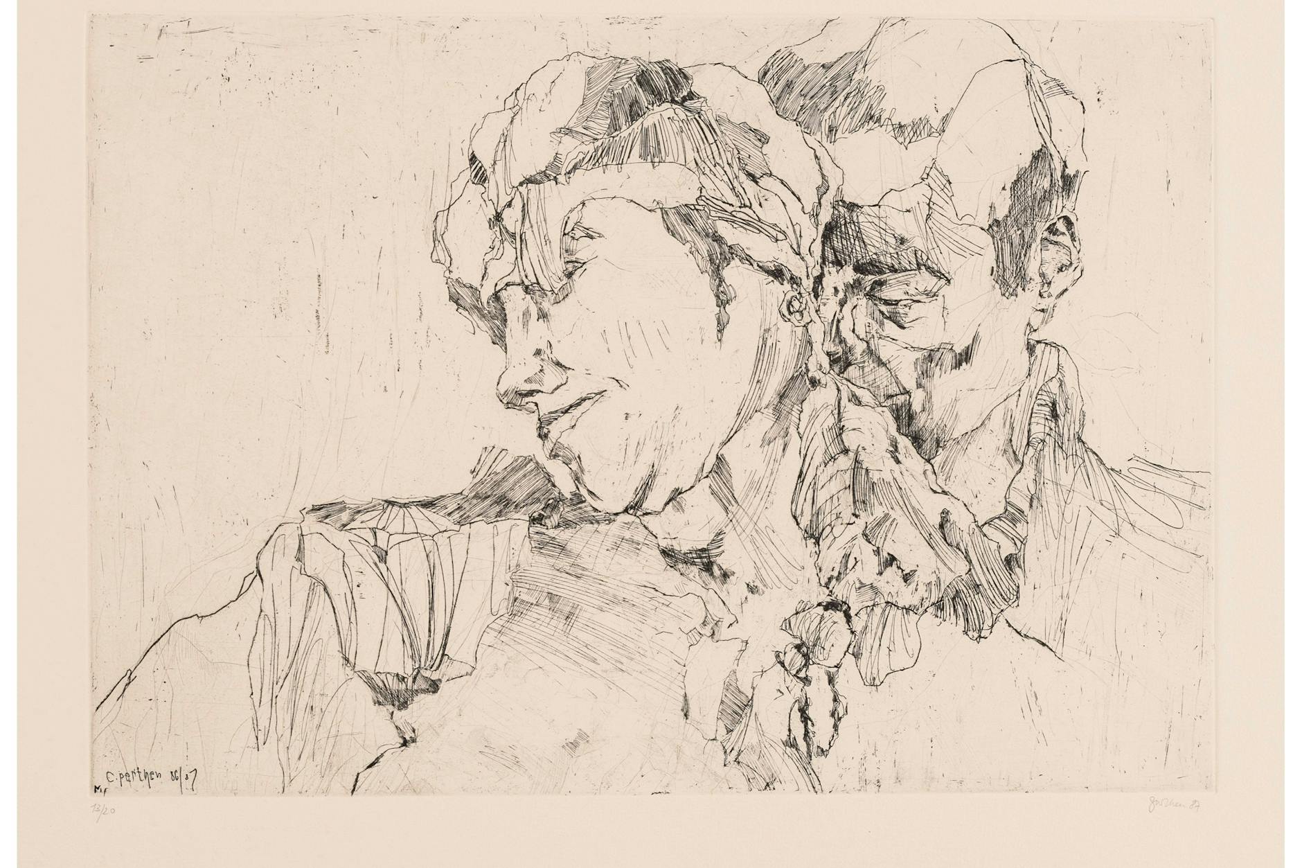 Christine Perthen: „Paar“, späte Achtzigerjahre