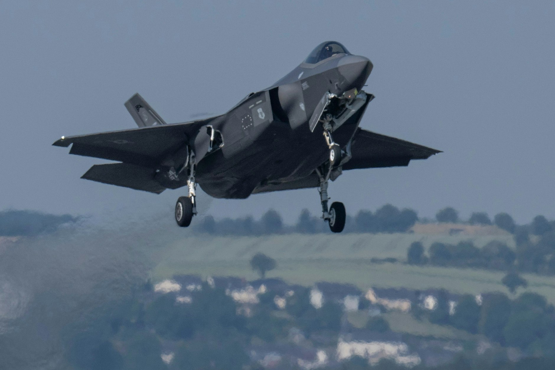 Ein Kampfflugzeug vom Typ F-35