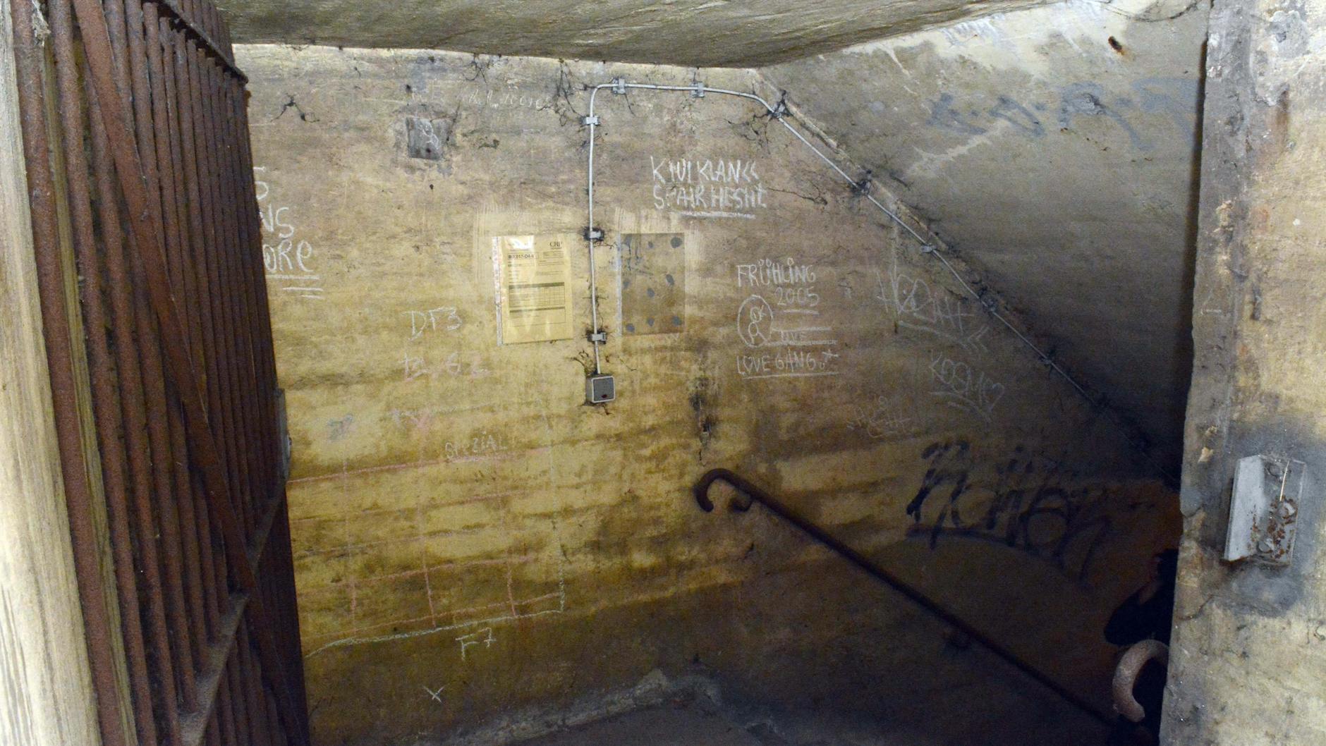 Der Eingang zur Bunkeranlage Littenstraße in Mitte.