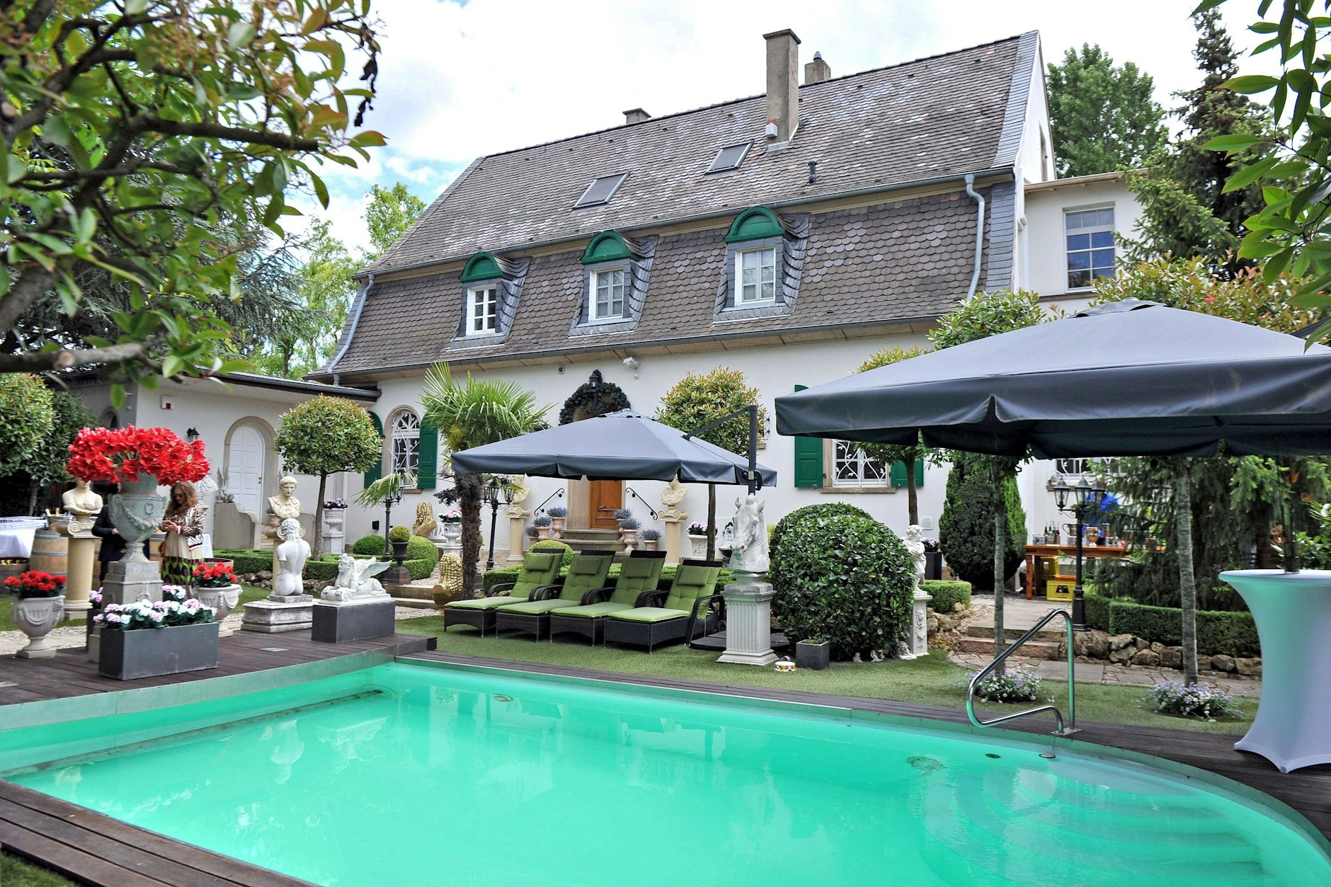 Die gemeinsame Villa von Harald Glööckler und Dieter Schroth.