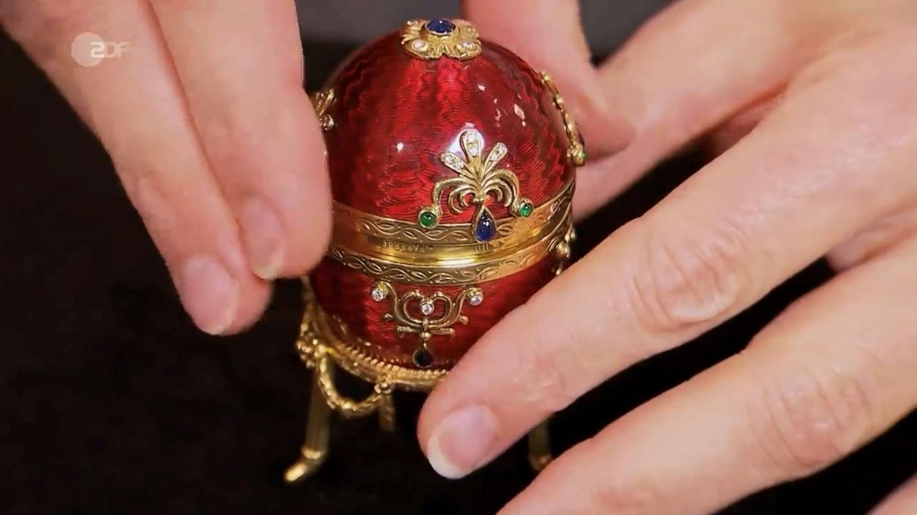 Das Fabergé-Ei bei „Bares für Rares“ ist nicht groß, hat aber einen großen Wert.