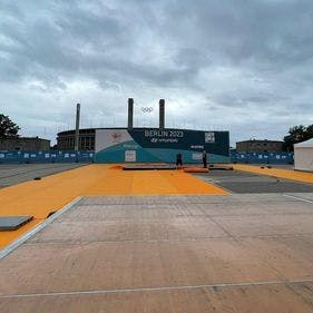 Die Bogenschützen-WM hat ihr Quartier auf dem Olympischen Platz aufgebaut.