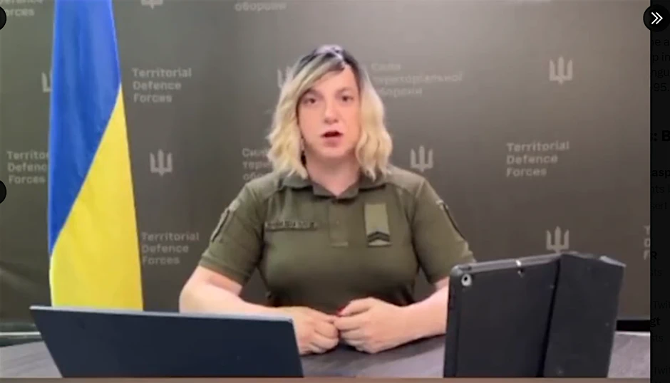 Sarah Ashton-Cirillo ist zu einer der Sprecherinnen der ukrainischen Streitkräfte ernannt worden.