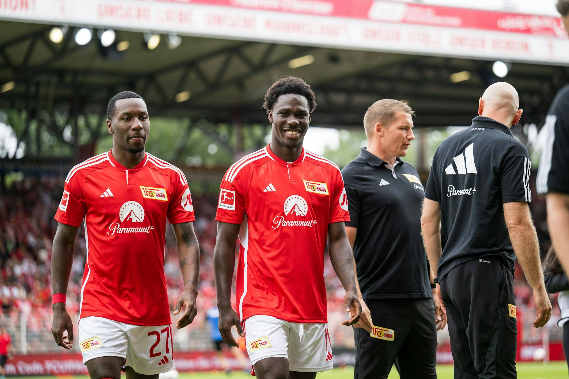 Ein Stürmer und sein Nachfolger? Sheraldo Becker (l.) könnte den 1. FC Union Berlin im Sommer verlassen, David Fofana ist direkt startklar.