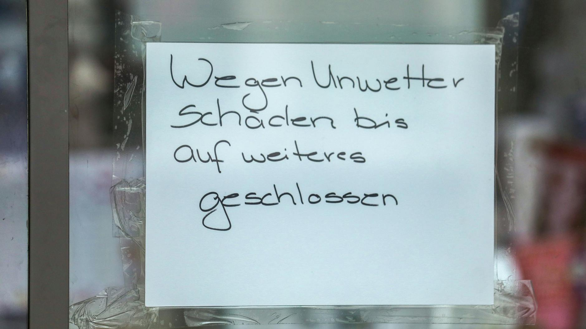 Das Unwetter richtete in Reutlingen große Schäden an. Einige Geschäfte mussten schließen.