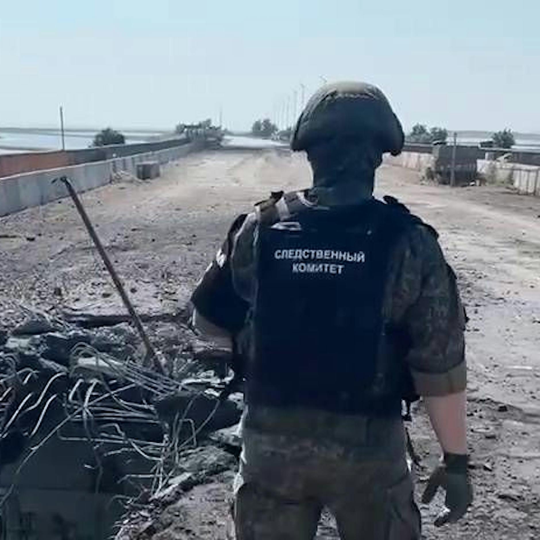 Russische Besatzer melden Raketenangriffe auf mehrere Brücken nahe der Krim