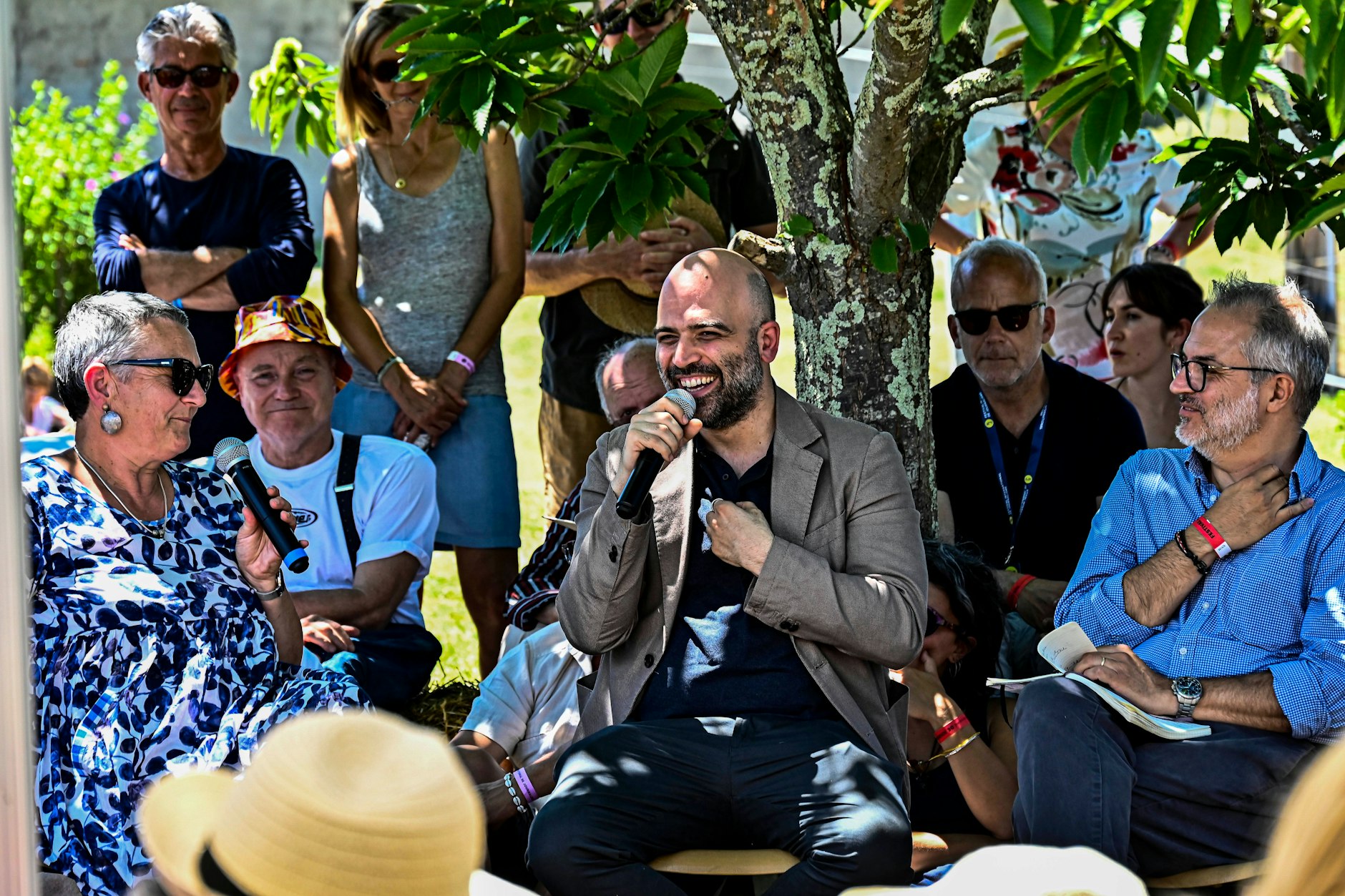 Roberto Saviano auf einem Journalismus-Festival in Frankreich.