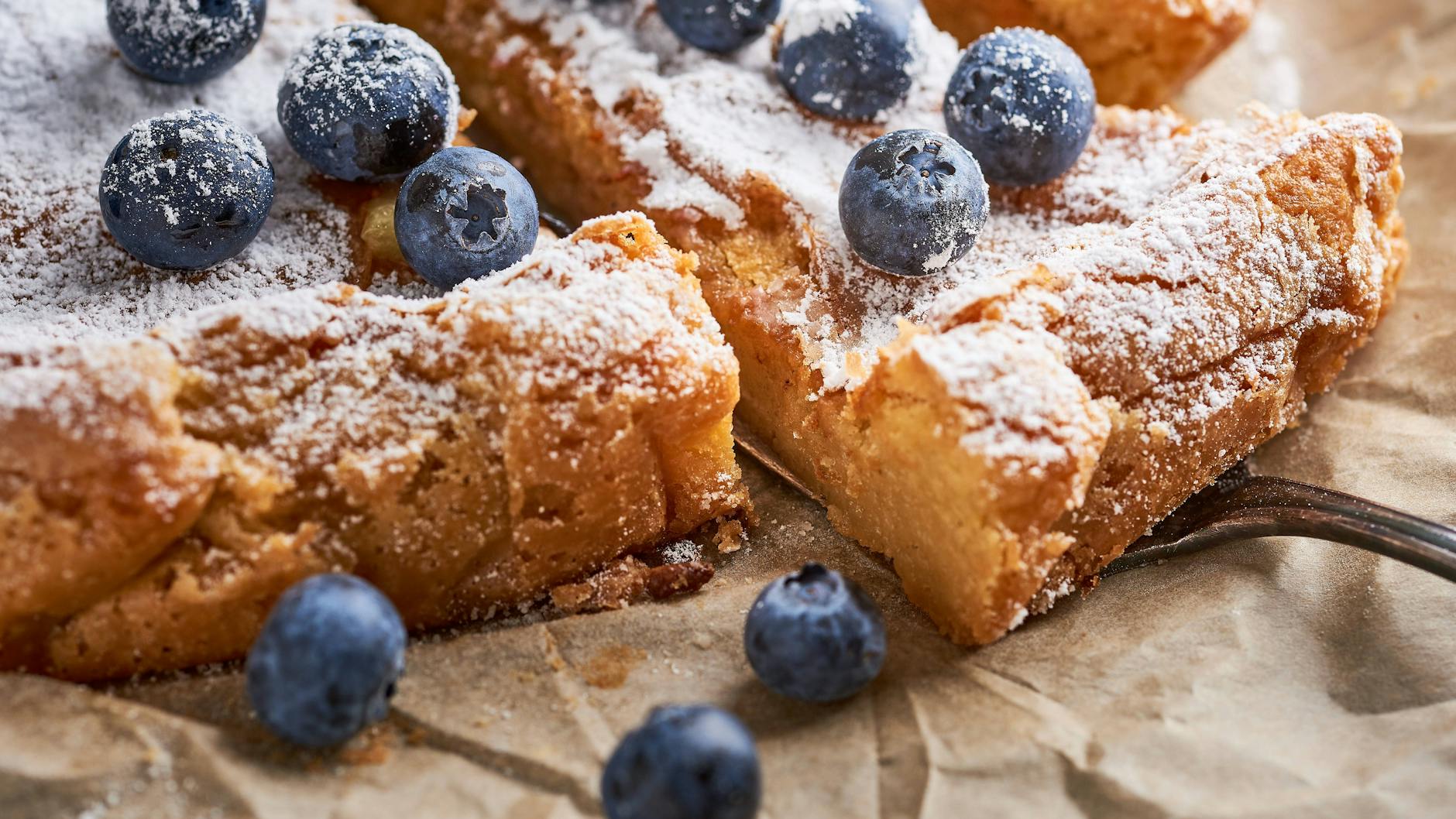 Butterkuchen mit Blaubeeren - so hat es schon Oma gemacht.