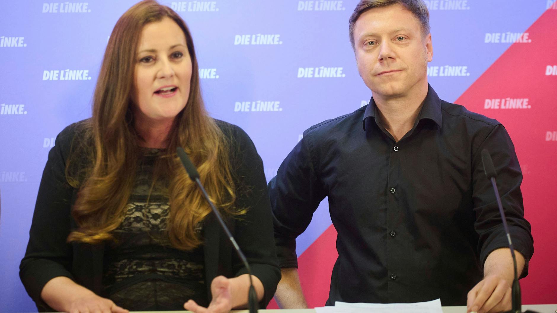 Die Parteivorsitzenden Janine Wissler und Martin Schirdewan haben die Nase voll von Wagenknecht.