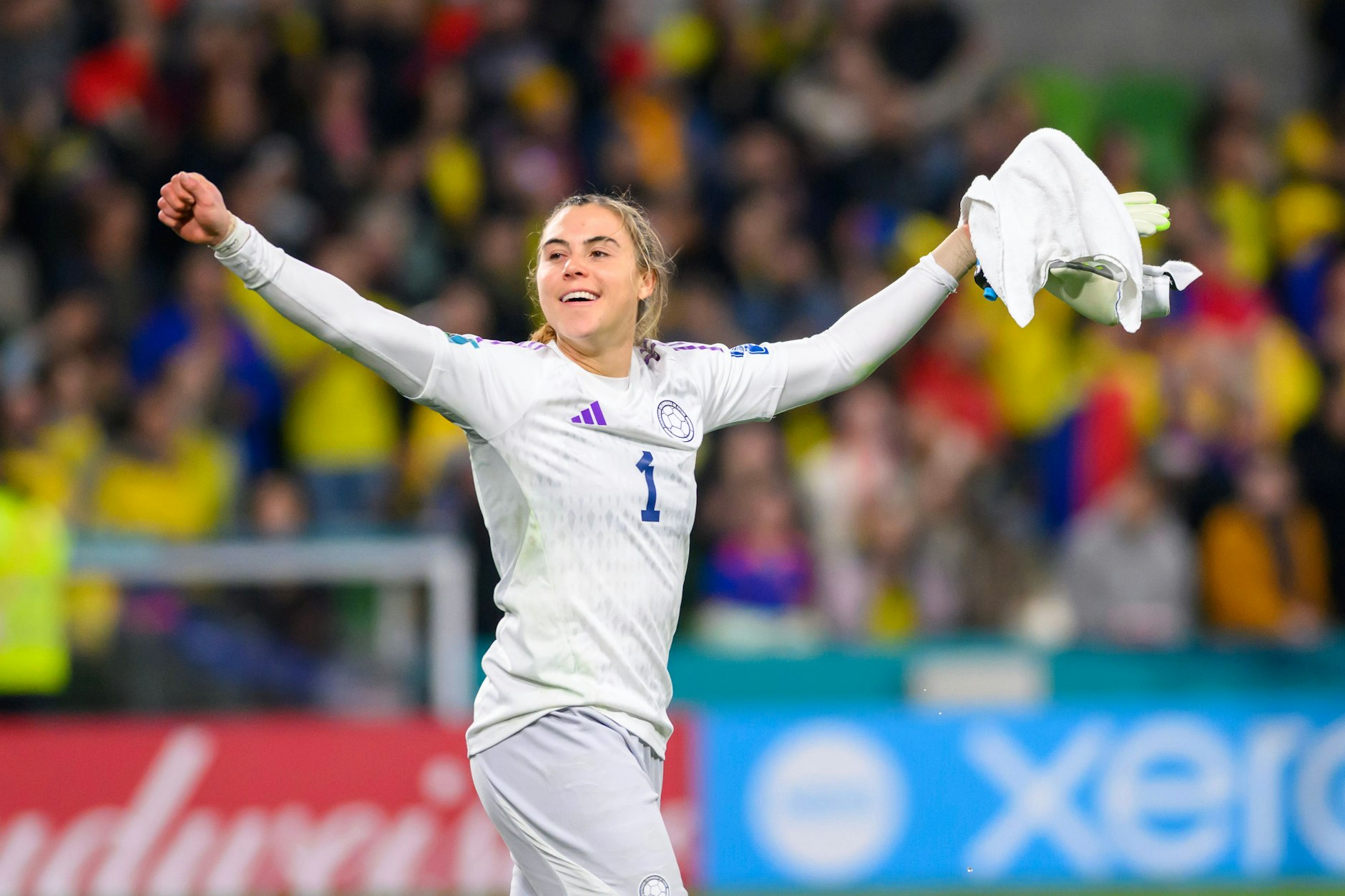 Catalina Pérez reitet mit den kolumbianischen Fußballerinnen bei der Weltmeisterschaft auf der Erfolgswelle.