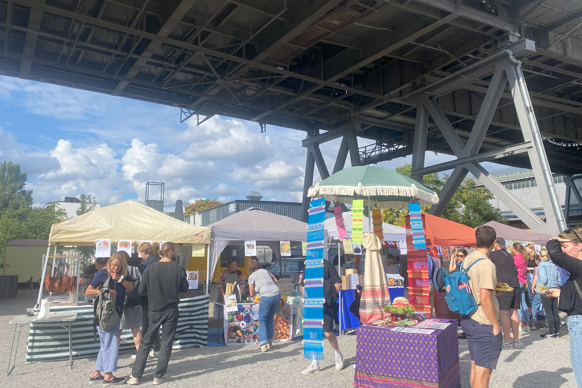 Der Thaimarkt ist jetzt umgezogen in den Gleisdreieckpark.&nbsp;
