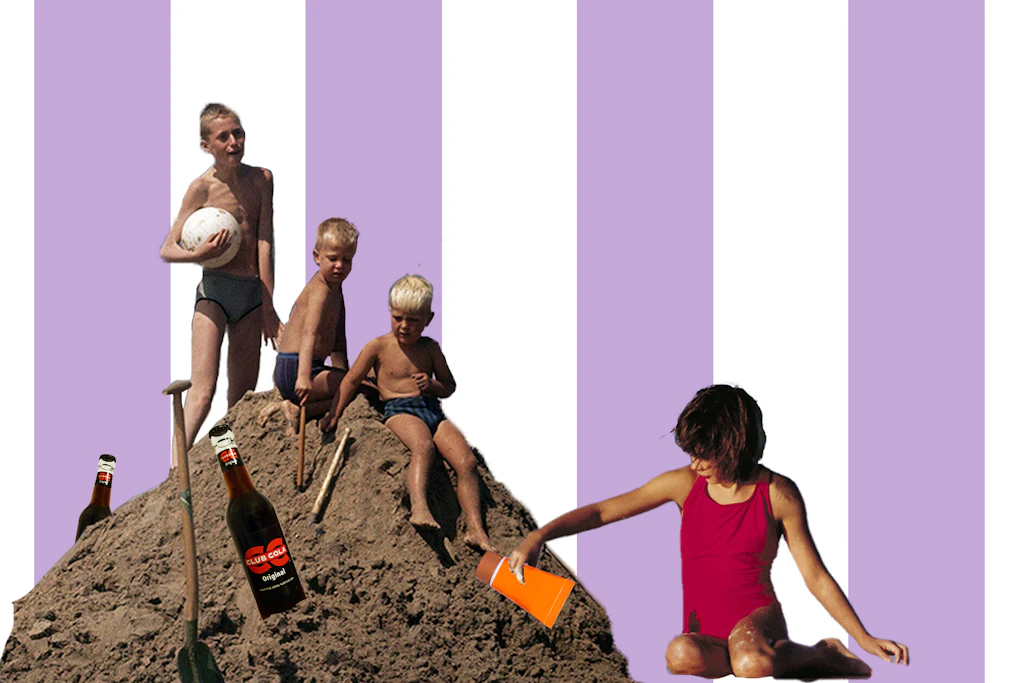 Ferienerinnerung: Wie wir an der Ostsee die Strandburg schmückten