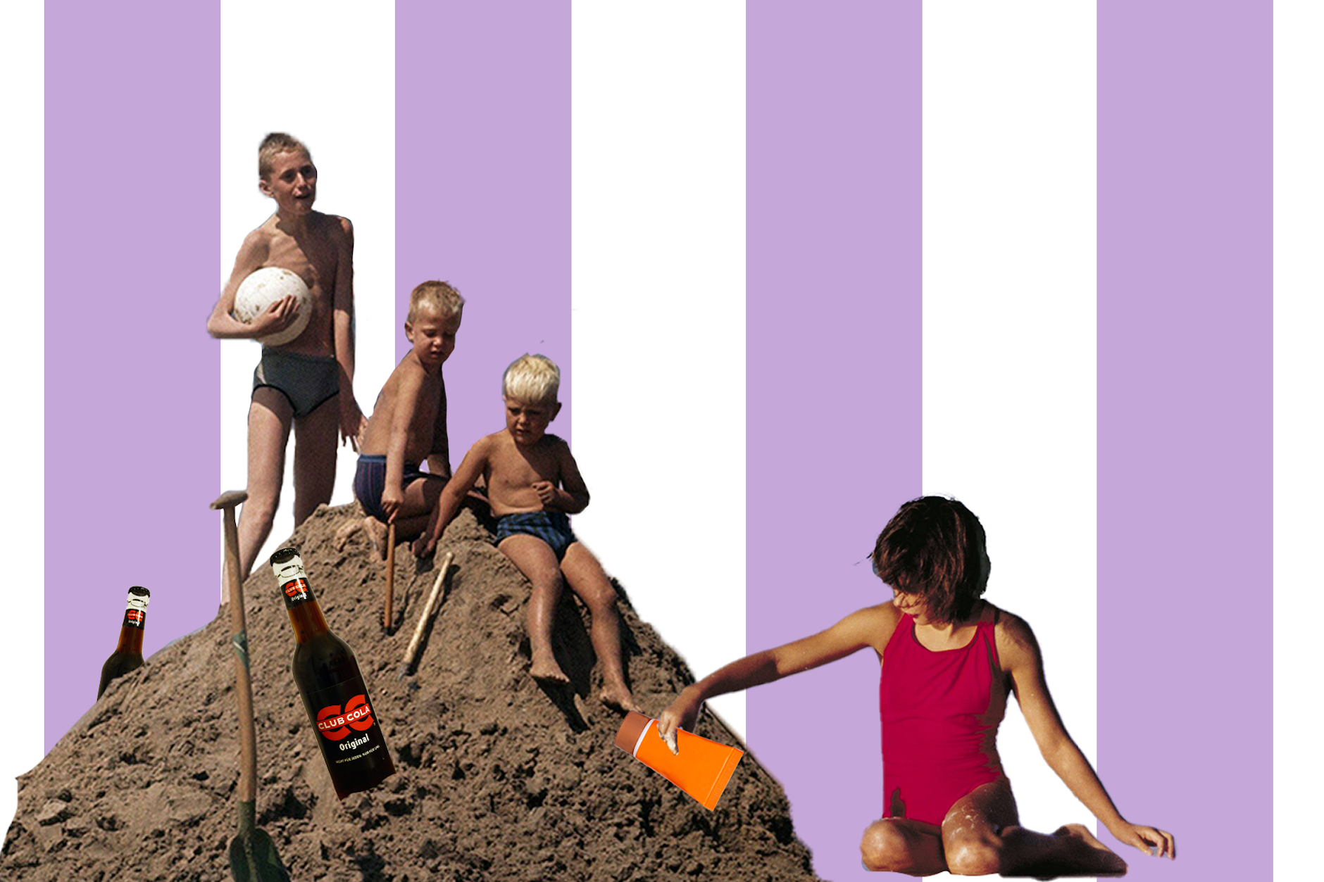 Nach einigen Stunden oder mehreren Tagen war die Strandburg fertig.