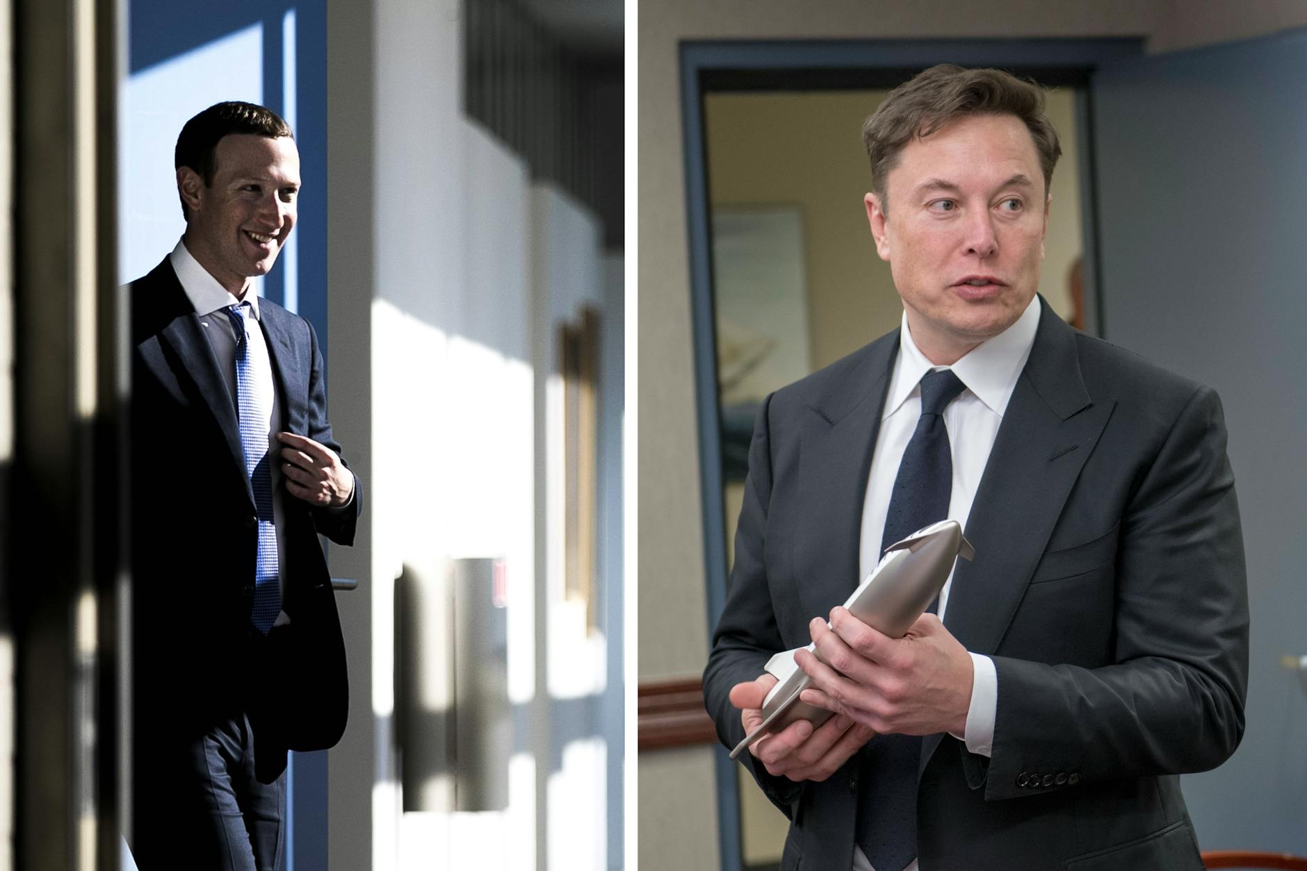 Kampf der Tech-Giganten: Schlagen Mark Zuckerberg (links) und Elon Musk bald richtig zu?