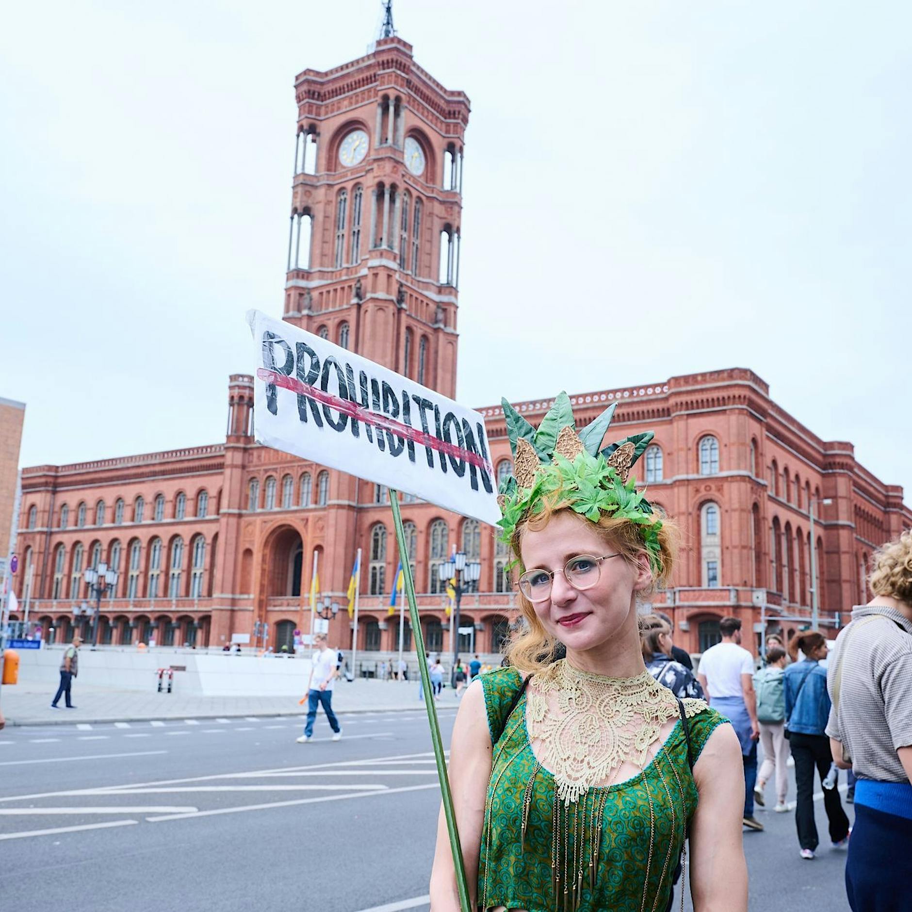 Hanfparade in Berlin: Rund 600 Demonstranten ziehen durch die Stadt