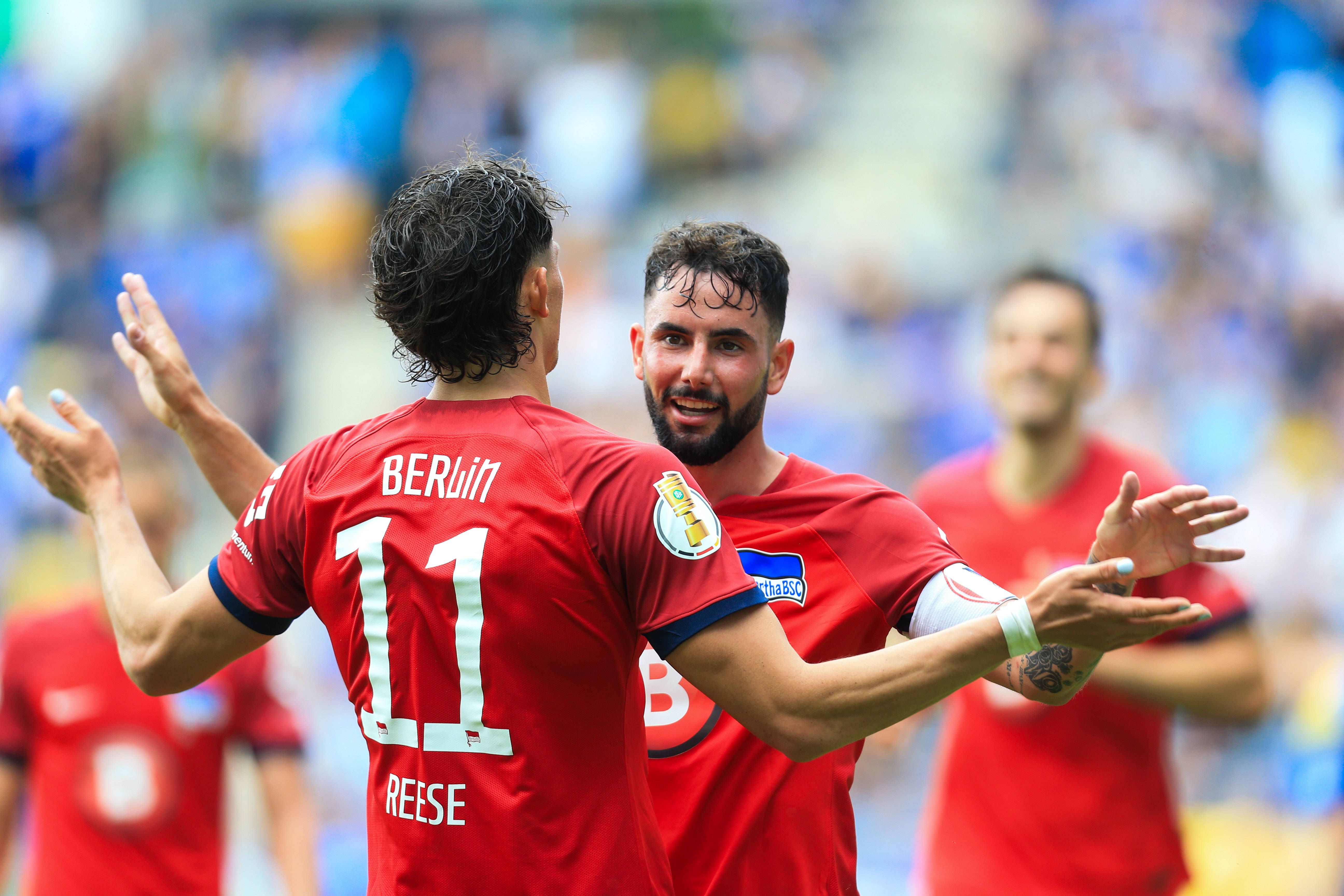 DFB-Pokal: Frühe Tore Sichern Hertha BSC Den Klaren Sieg Bei Carl-Zeiss ...