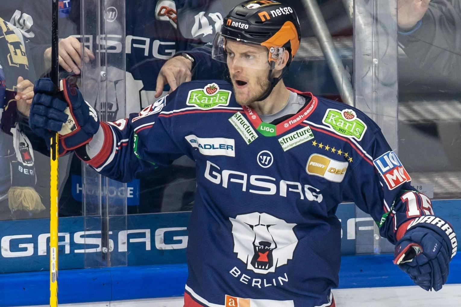 Manuel Wiederer ist fest davon überzeugt, dass er in der neuen Saison mit den Eisbären Berlin wieder viel Grund zum Jubeln hat. 