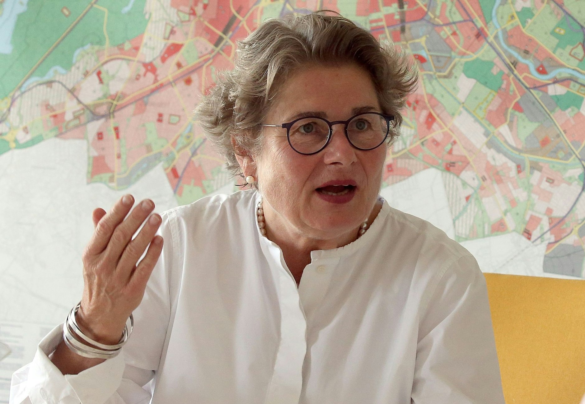 ARCHIV - Petra Kahlfeldt, Senatsbaudirektorin in Berlin, während eines dpa-Interviews.  