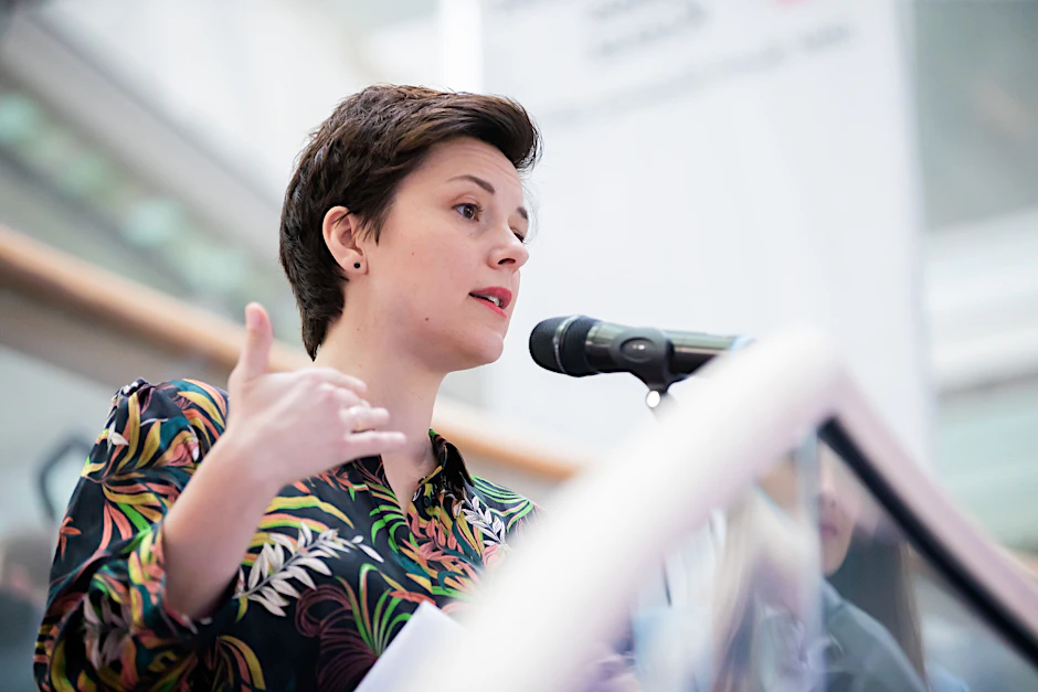 Berlins Integrationsbeauftragte Katarina Niewiedzial