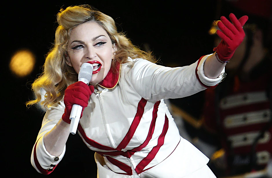 US-Popstar Madonna bei einem Auftritt.