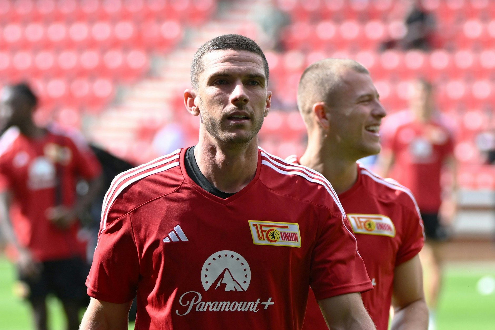 Robin Gosens war am Mittwoch erstmals im Union-Trainingsdress unterwegs.