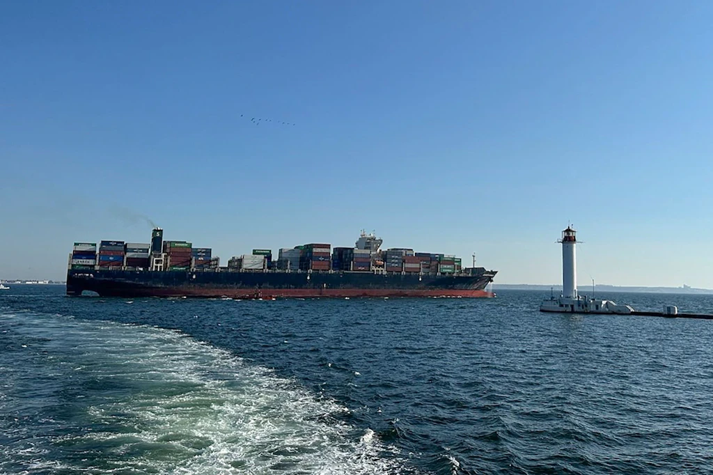 Deutsches Frachtschiff aus Odessa hat ukrainische Gewässer erfolgreich durchquert
