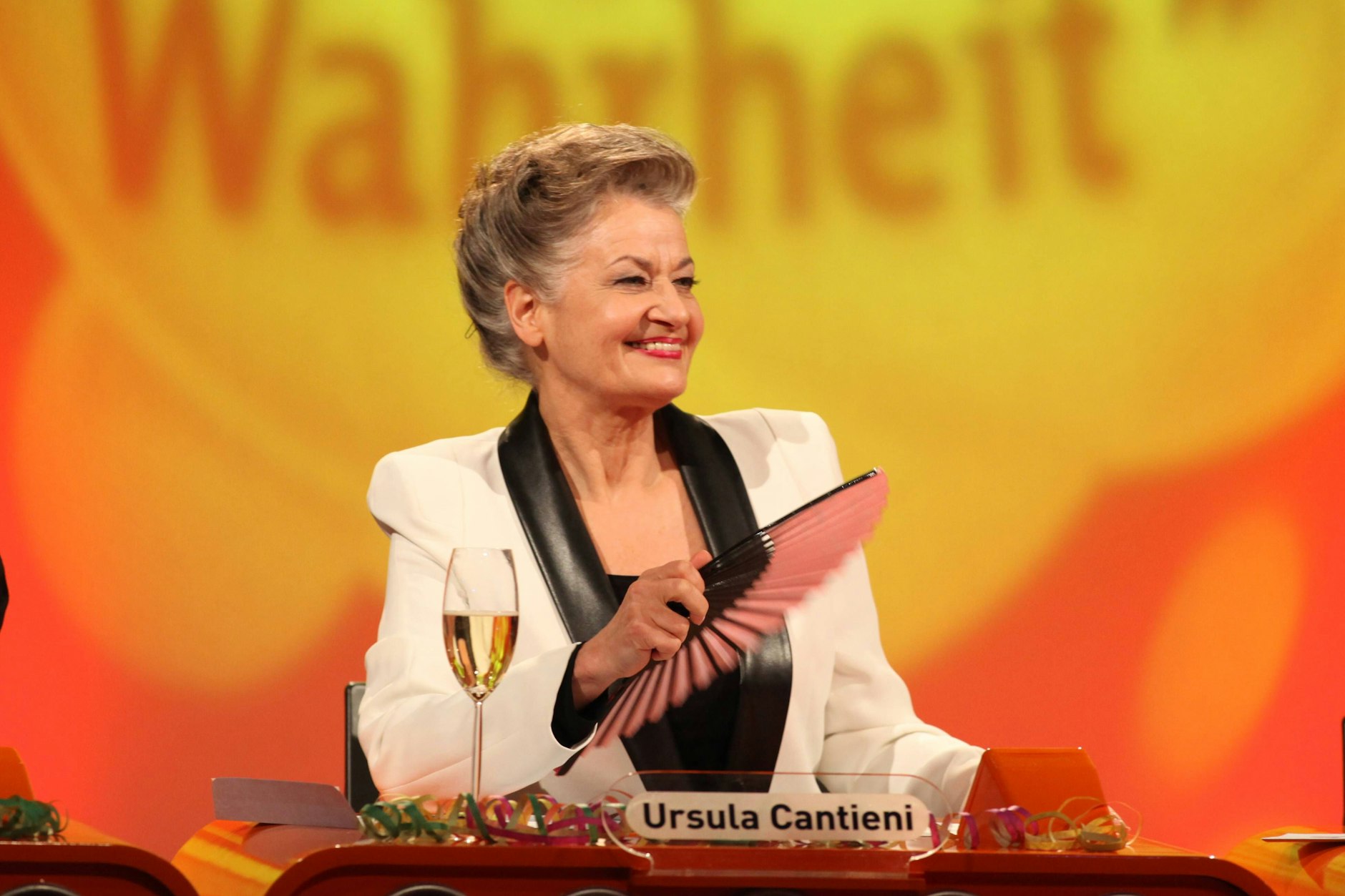 Ursula Cantieni bei einem Fernsehauftritt im Jahr 2012.