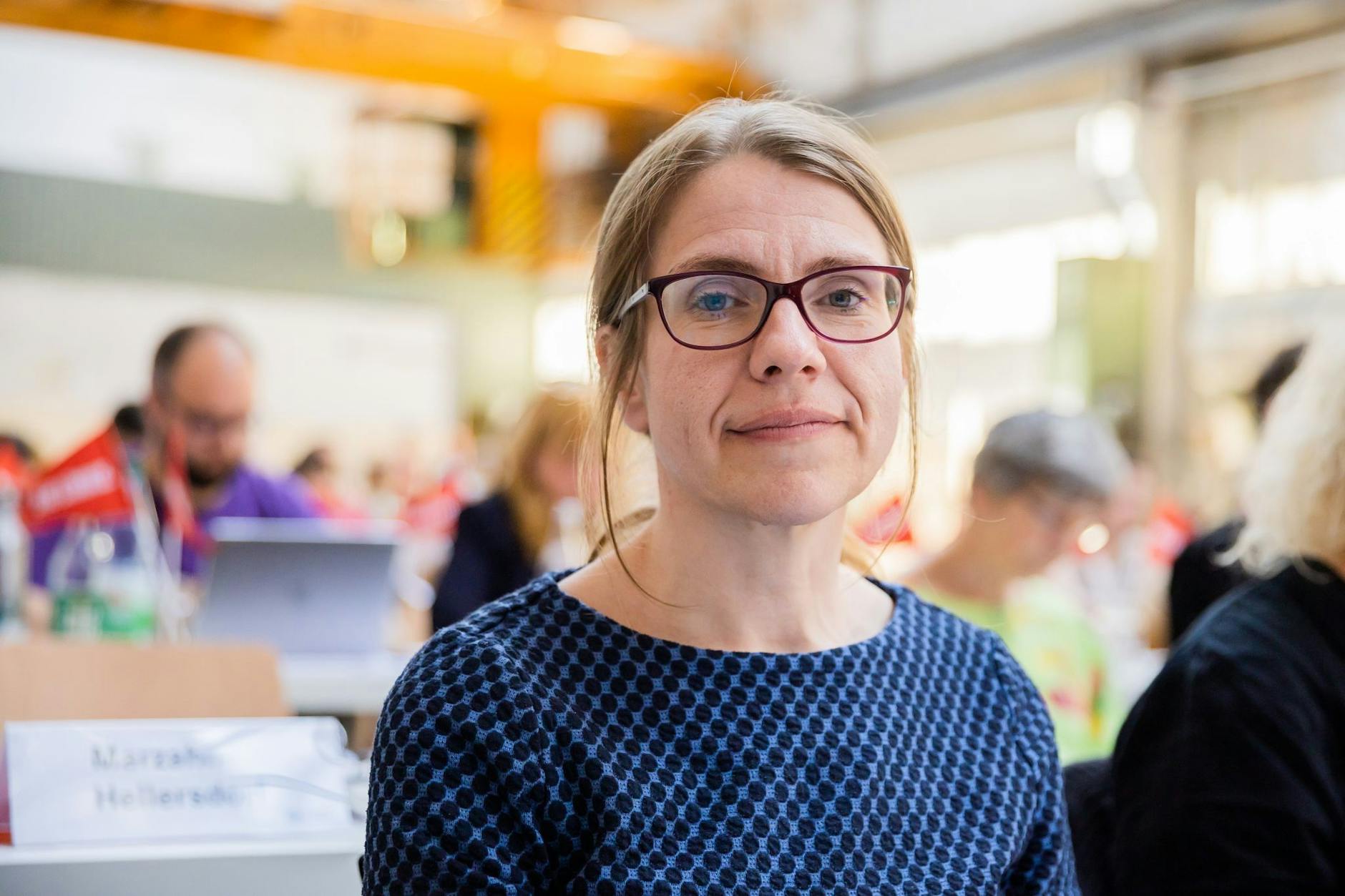ARCHIV - Franziska Brychcy, Landesvorsitzende der Berliner Linken.