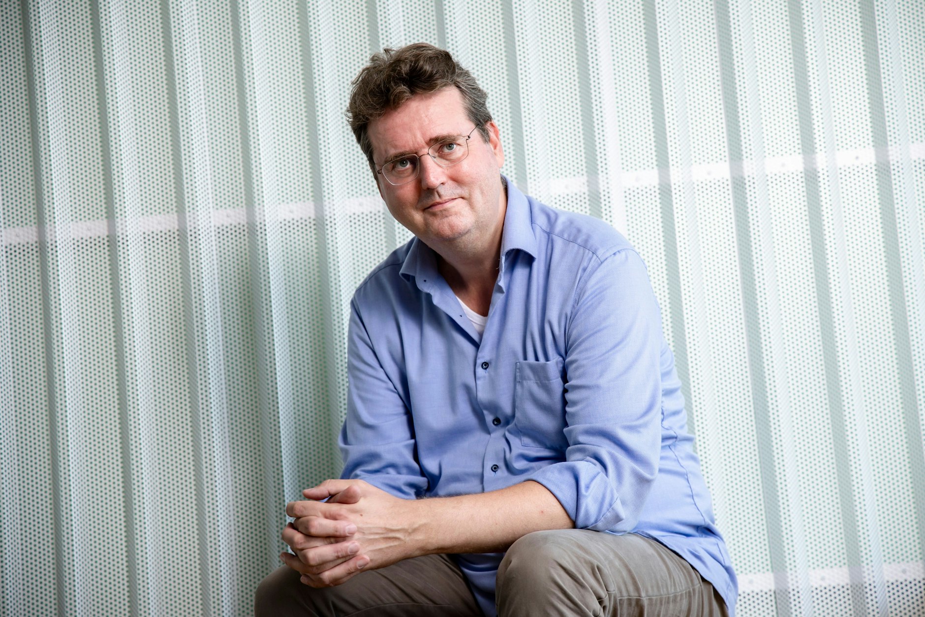 Der Dramaturg Bernd Stegemann in den Redaktionsräumen der Berliner Zeitung