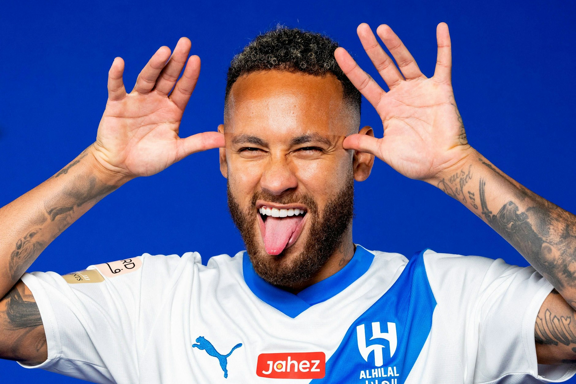 Hat gut lachen: Neymar spielt künftig in Saudi-Arabien Fußball.