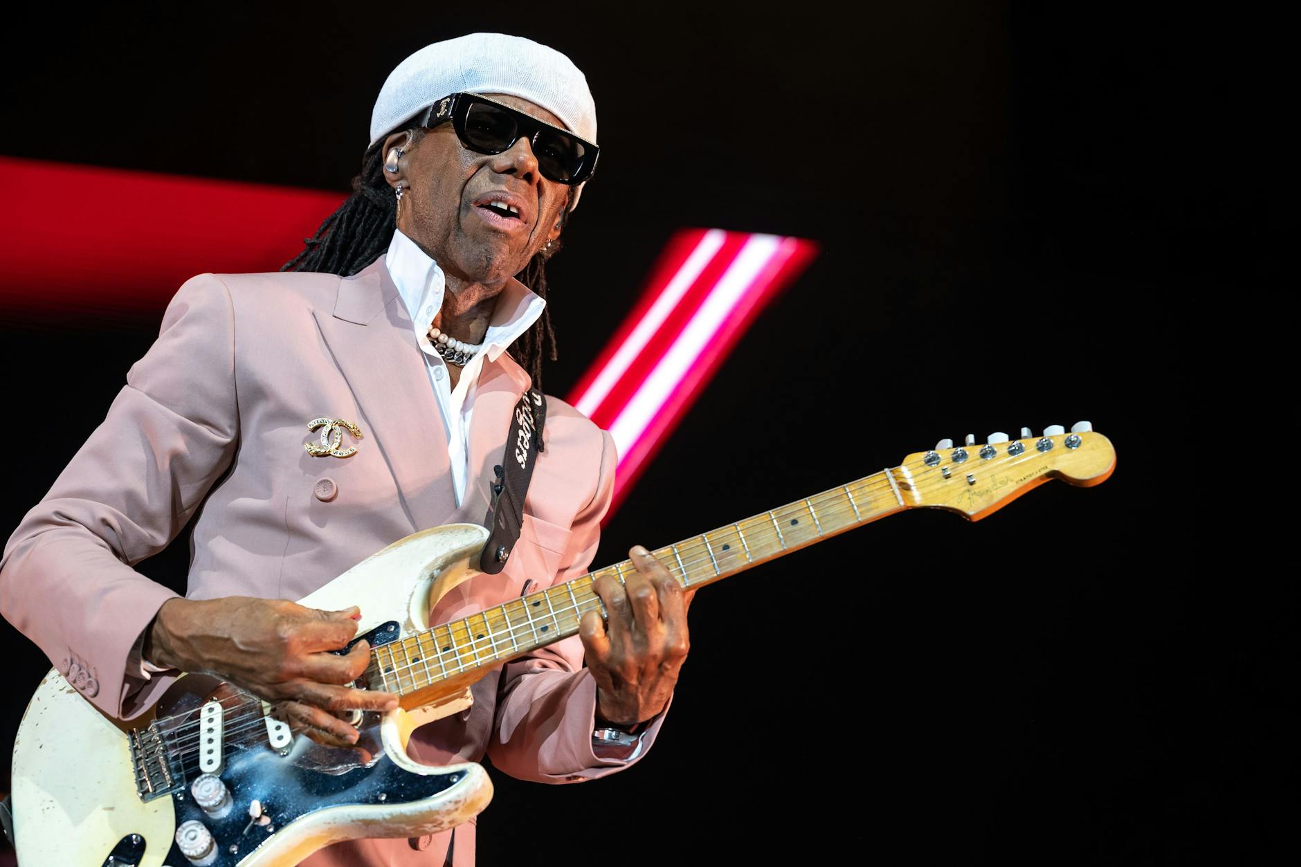 Nile Rodgers, hier beim Konzert im Berliner Tempodrom Anfang August 2023