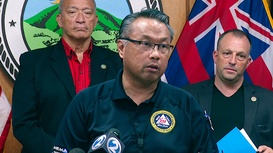 SCREENSHOT - Herman Andaya (M), bisher Leiter der Katastrophenbehörde auf Maui, ist von seinem Amt zurückgetreten.  