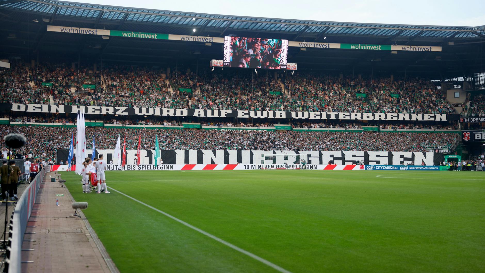 Die Fans trauerten um einen verstorbenen Werder-Anhänger.