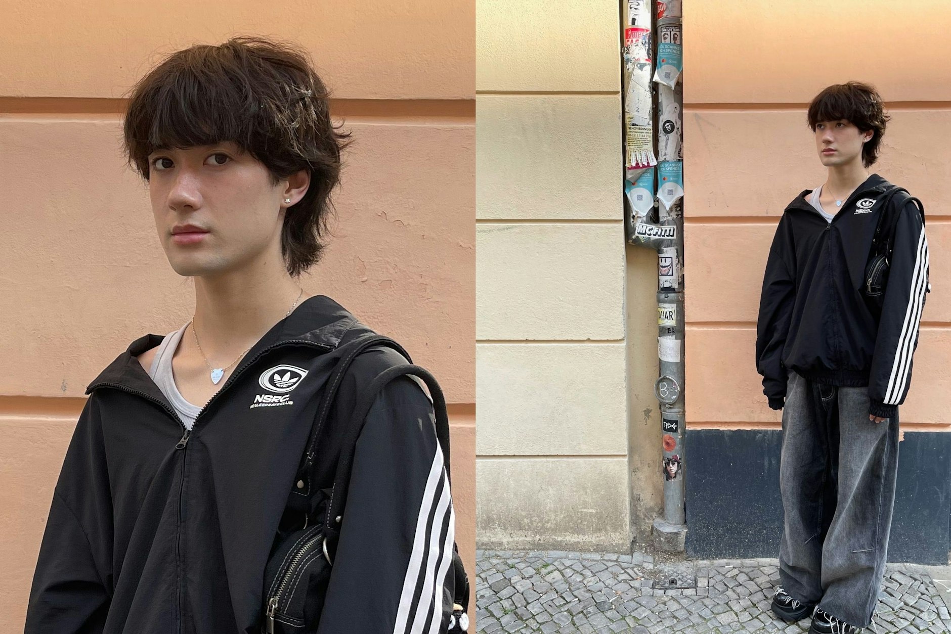 Das dichte Haar des Berliners Leo eignet sich bestens für den Vokuhila-Bob-Mix.