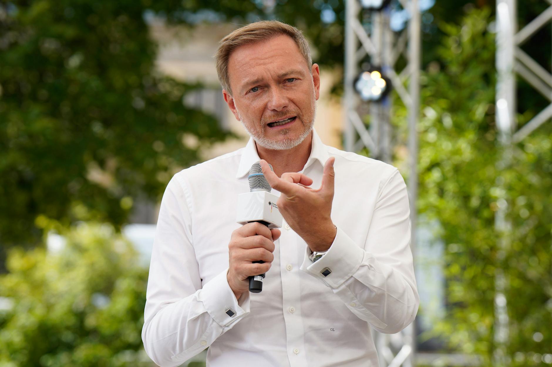Christian Lindner 2023 beim Tag der offenen Tür des Bundesfinanzministeriums