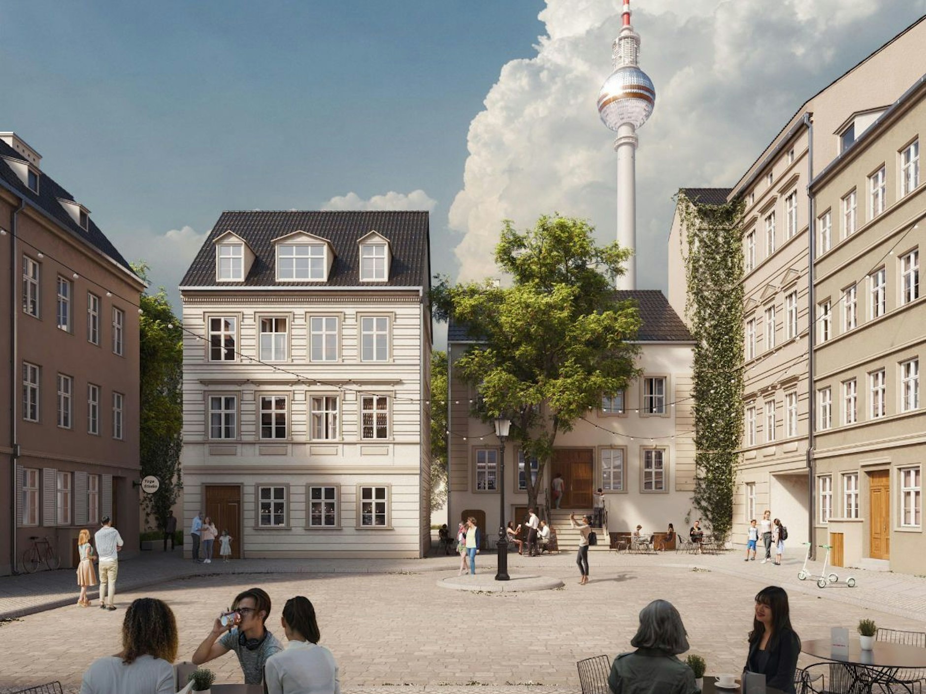 So könnte nach den Vorstellungen der Stifung Berlin Mitte der Jüdenhof am Molkenmarkt aussehen.