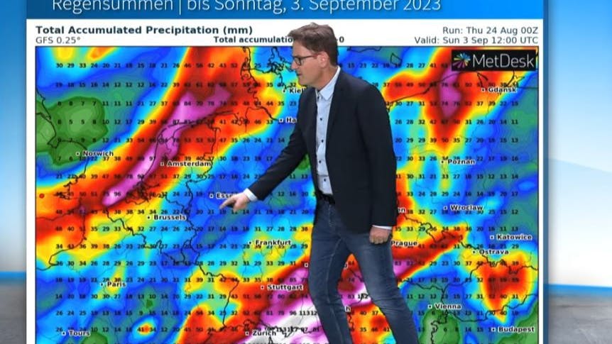Dominik Jung rechnet mit viel Regen in Deutschland.