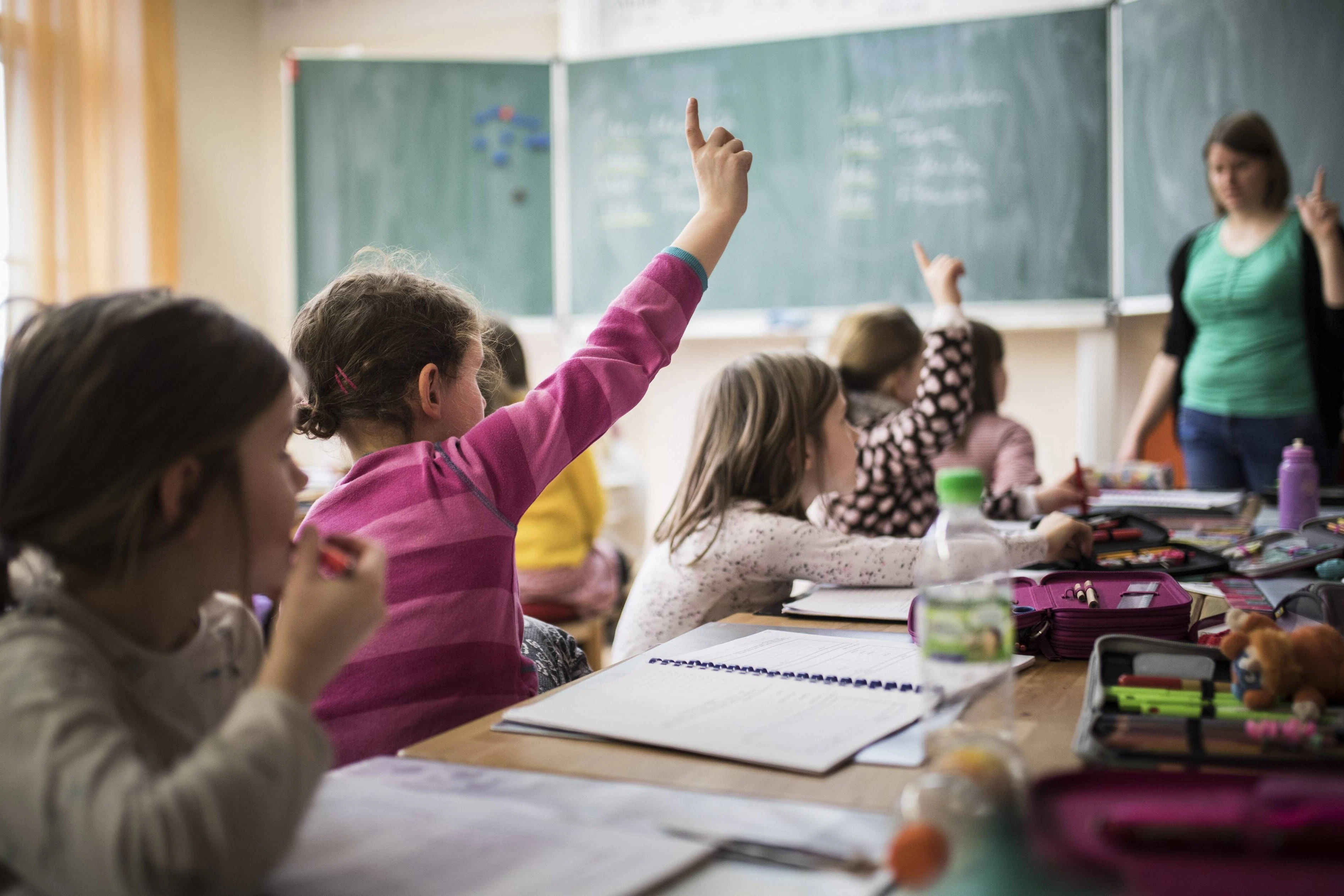 Schüler während einer Unterrichtsstunde