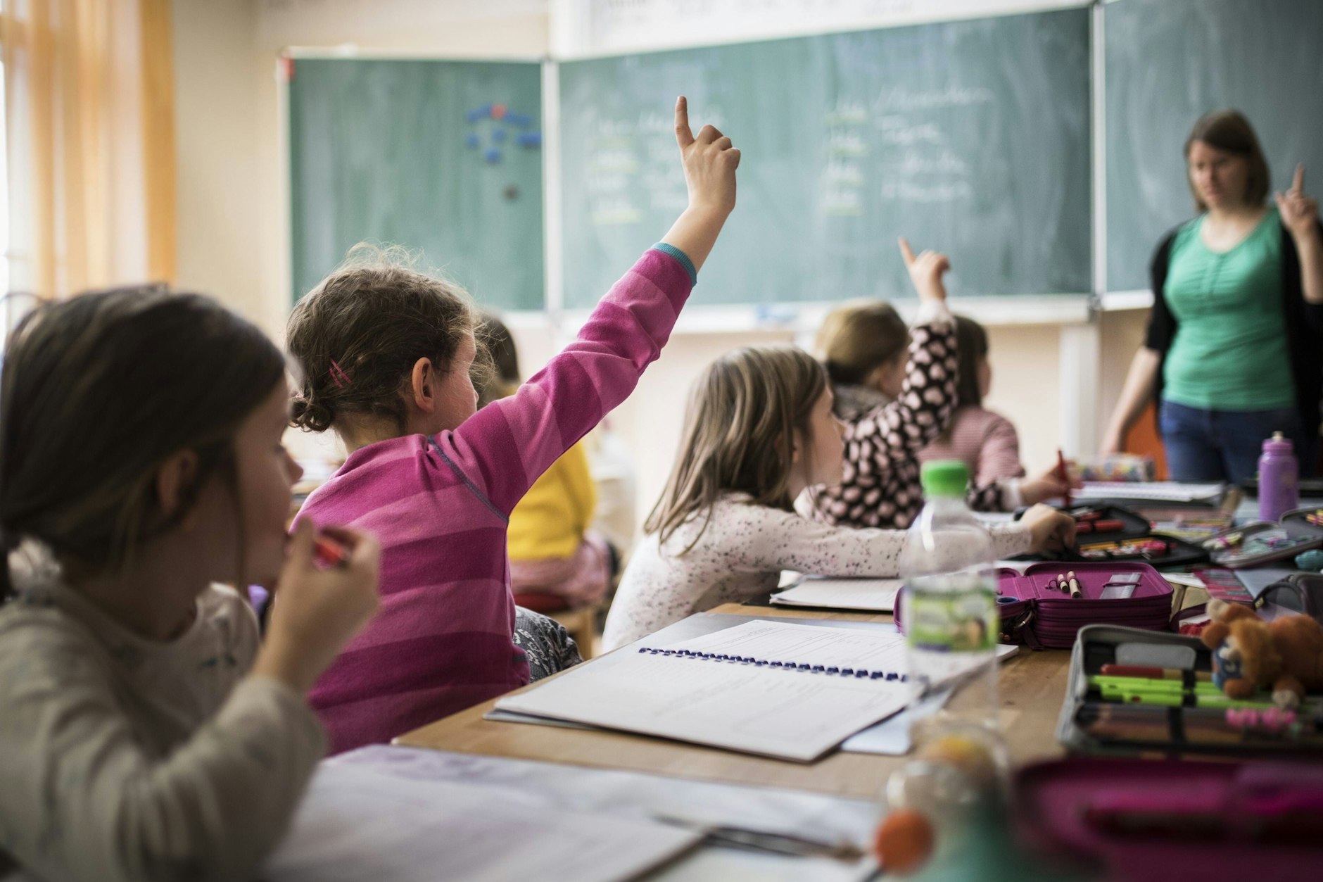 Schüler während einer Unterrichtsstunde