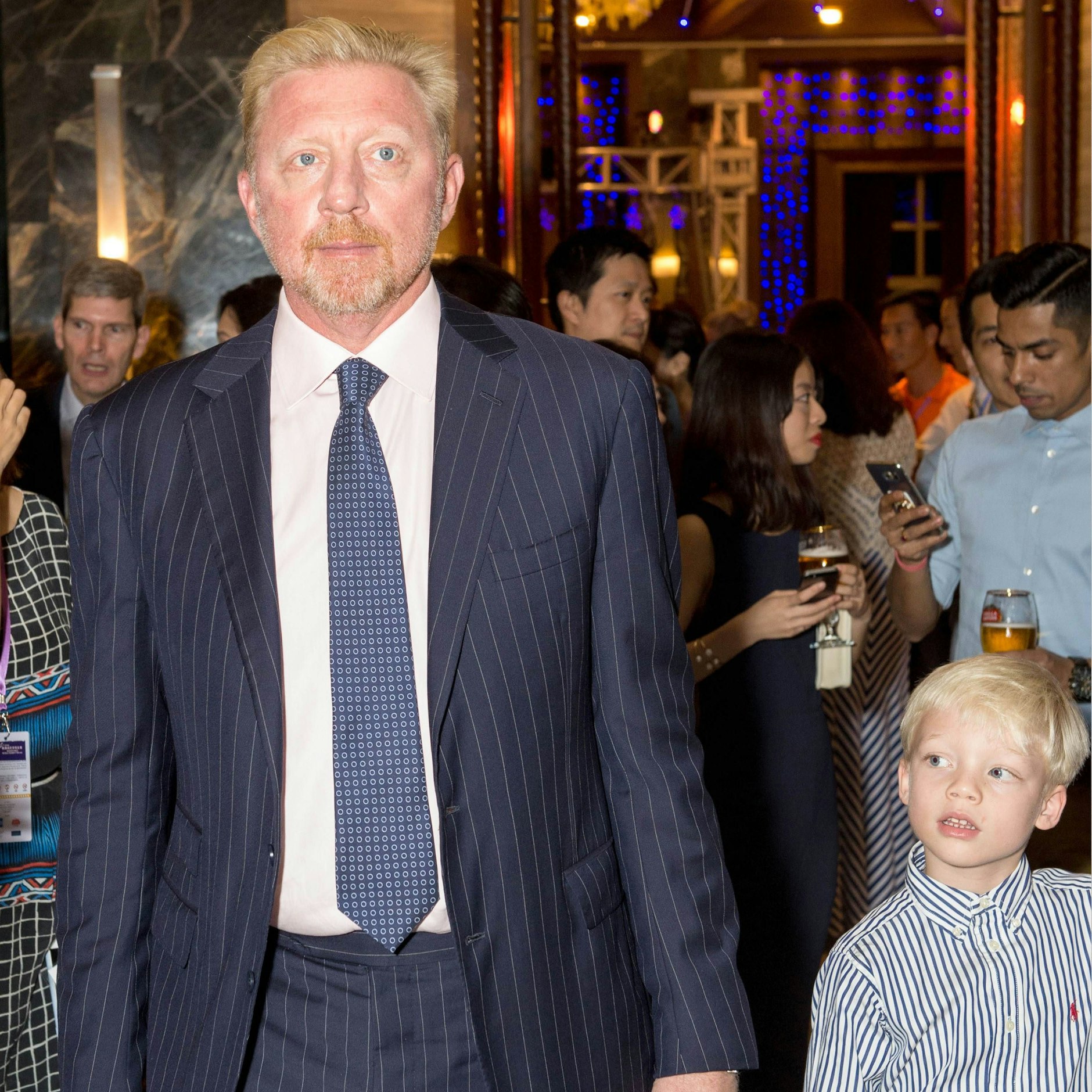 Boris Becker mit Amadeus im Jahr 2016.