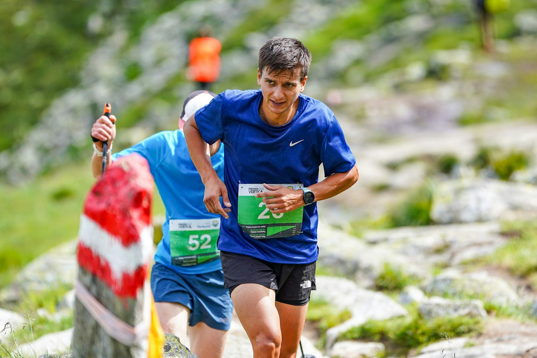 Trailrunner Felix Kuschmierz bei einem Rennen in den Alpen, dem Schlegeis 3000 Vertical.