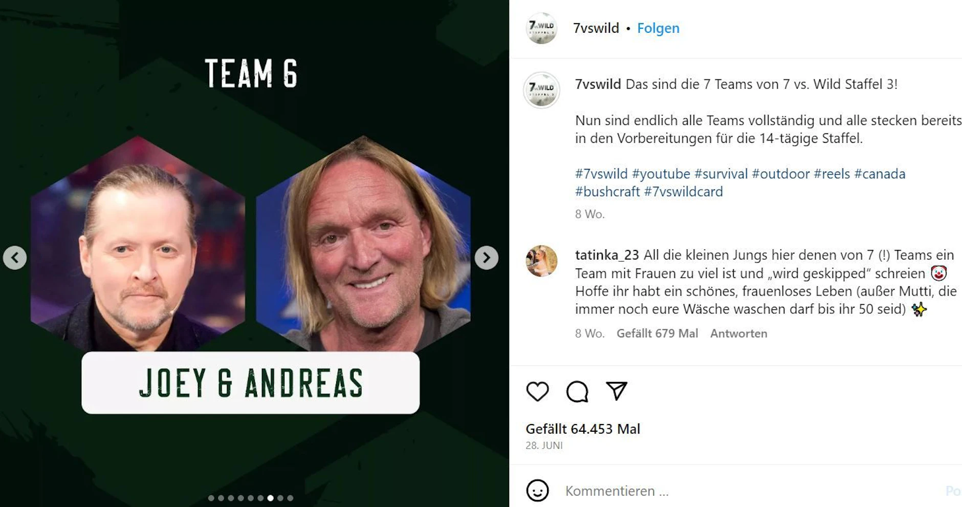 Andreas Kieling fliegt aus 7 vs. Wild Show „Sehr unangenehme