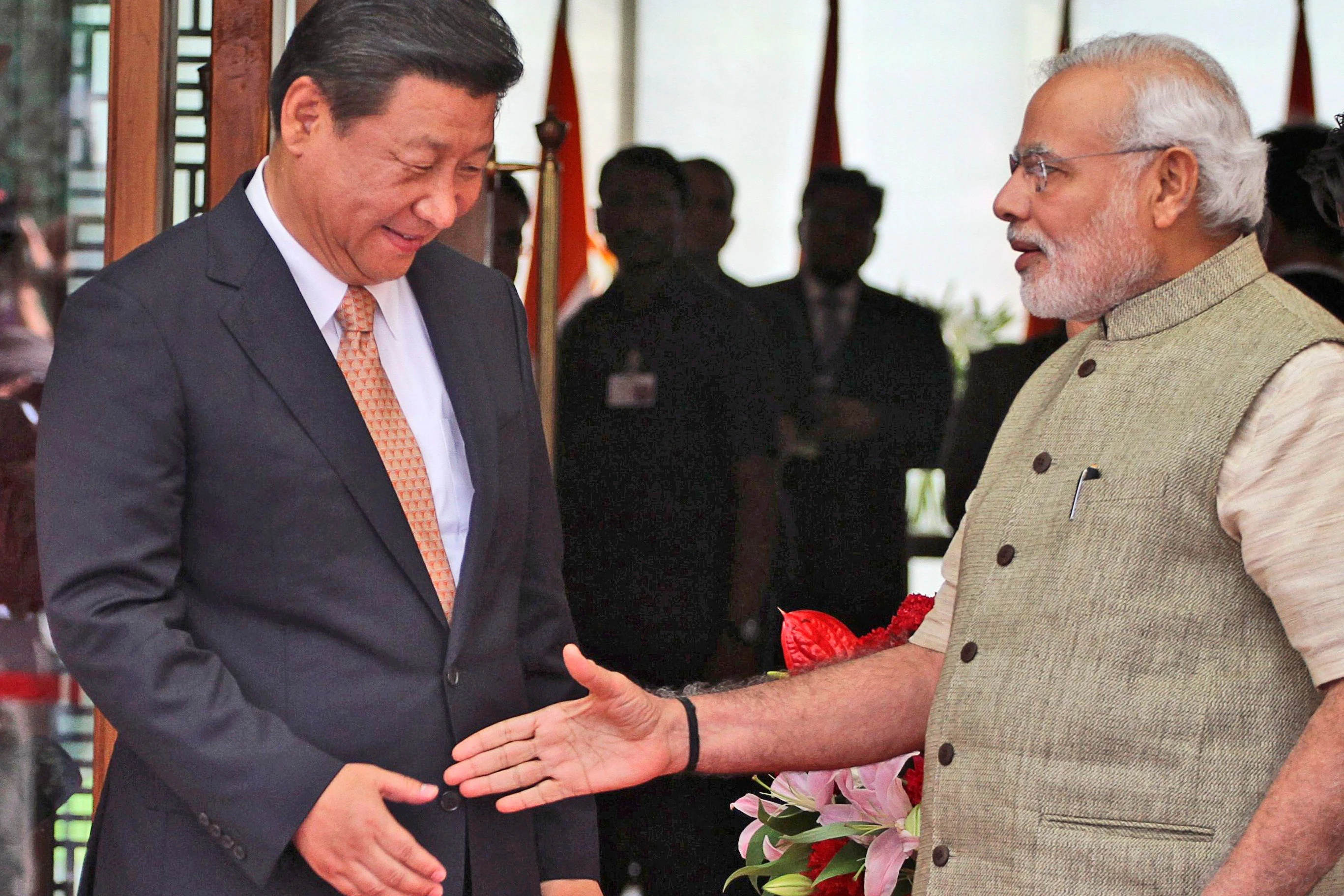 Ziemlich beste Feinde: Chinas Staatschef Xi Jinping und Indiens Premier Narendra Modi (2014)