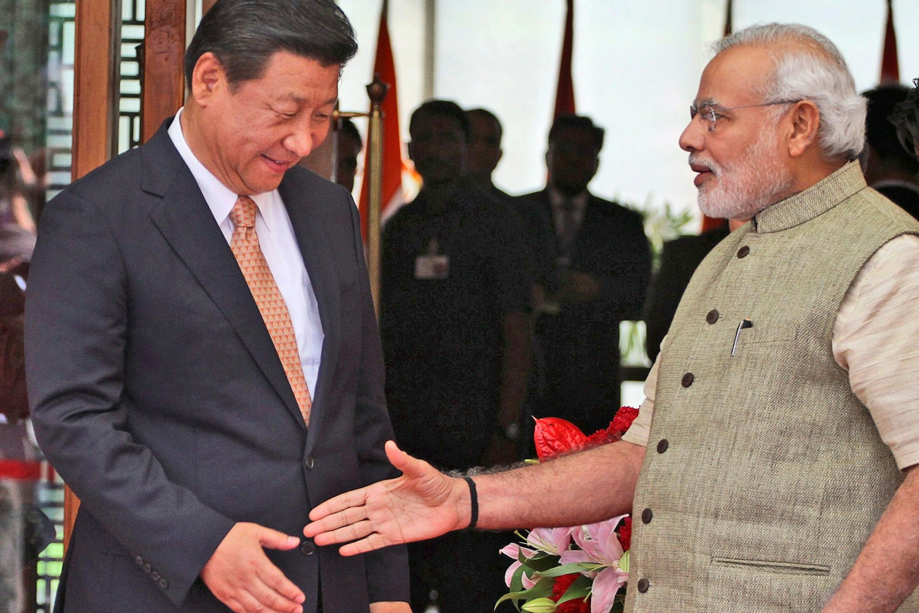Ziemlich beste Feinde: Chinas Staatschef Xi Jinping und Indiens Premier Narendra Modi (2014)