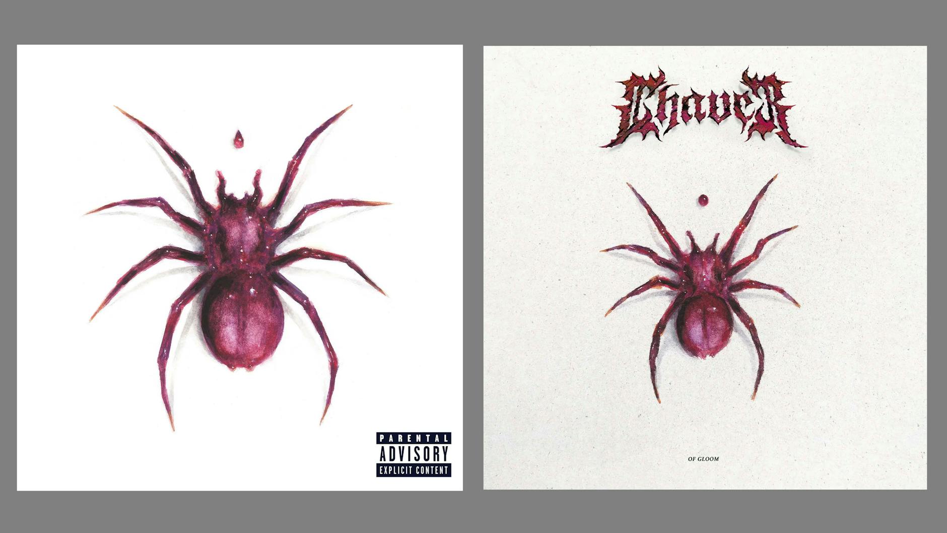 Im direkten Vergleich: links das (inzwischen verworfene) Doja-Cat-Cover und rechts das von Chaver