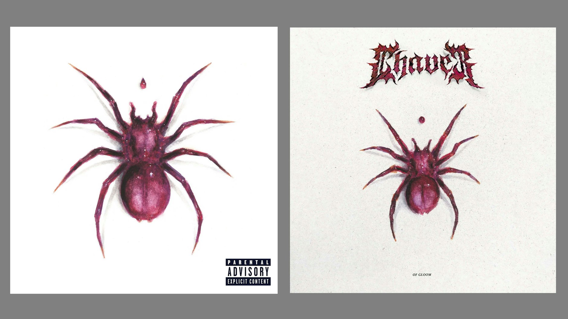 Im direkten Vergleich: links das (inzwischen verworfene) Doja-Cat-Cover und rechts das von Chaver