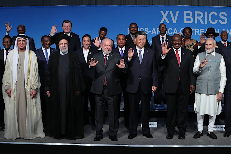Nach der Erweiterung der Brics-Gruppe werden knapp 47 Prozent der Weltbevölkerung zu Brics+ gehören.