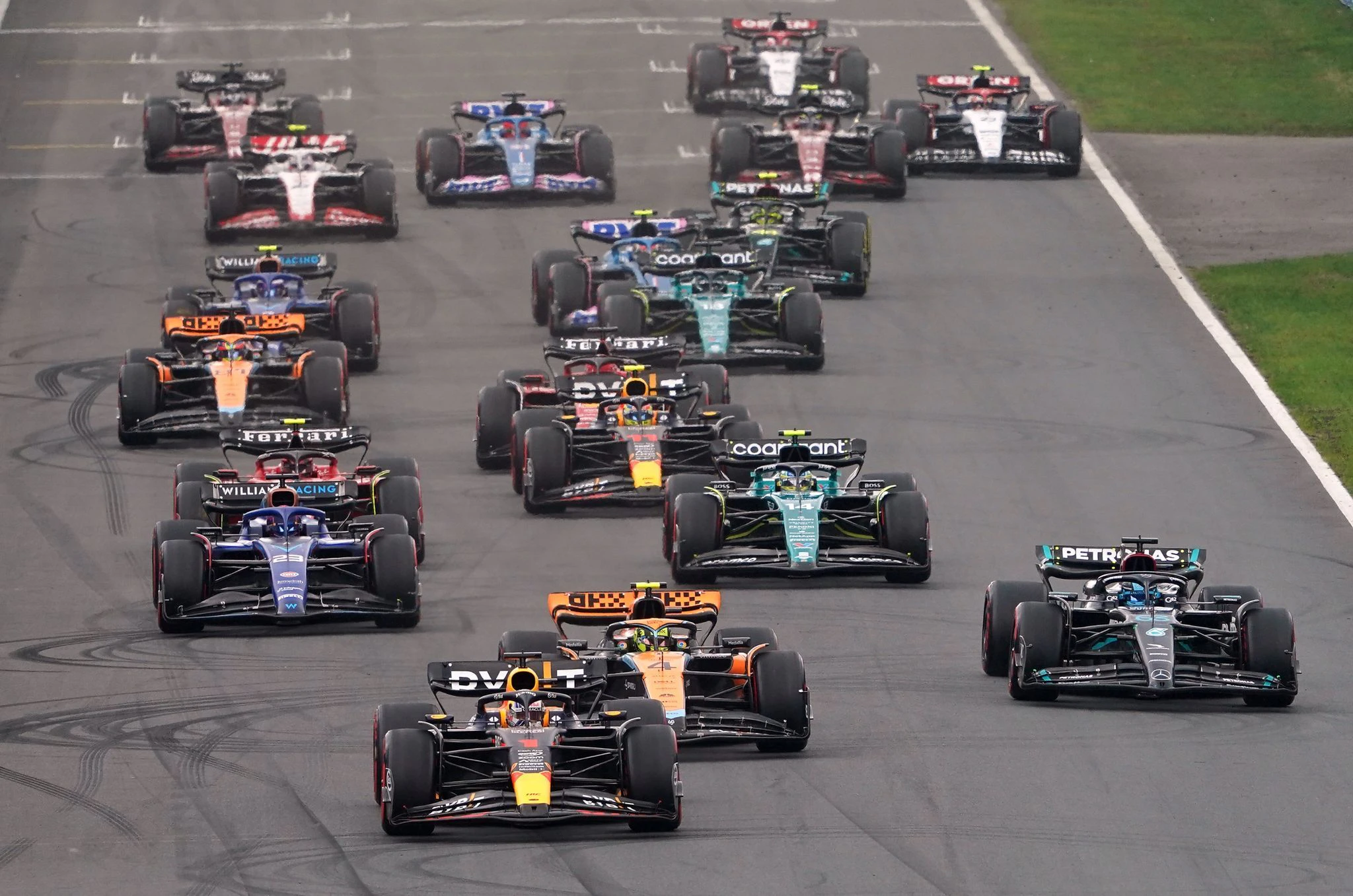 Max Verstappen führte das Fahrerfeld in Zandvoort an.  